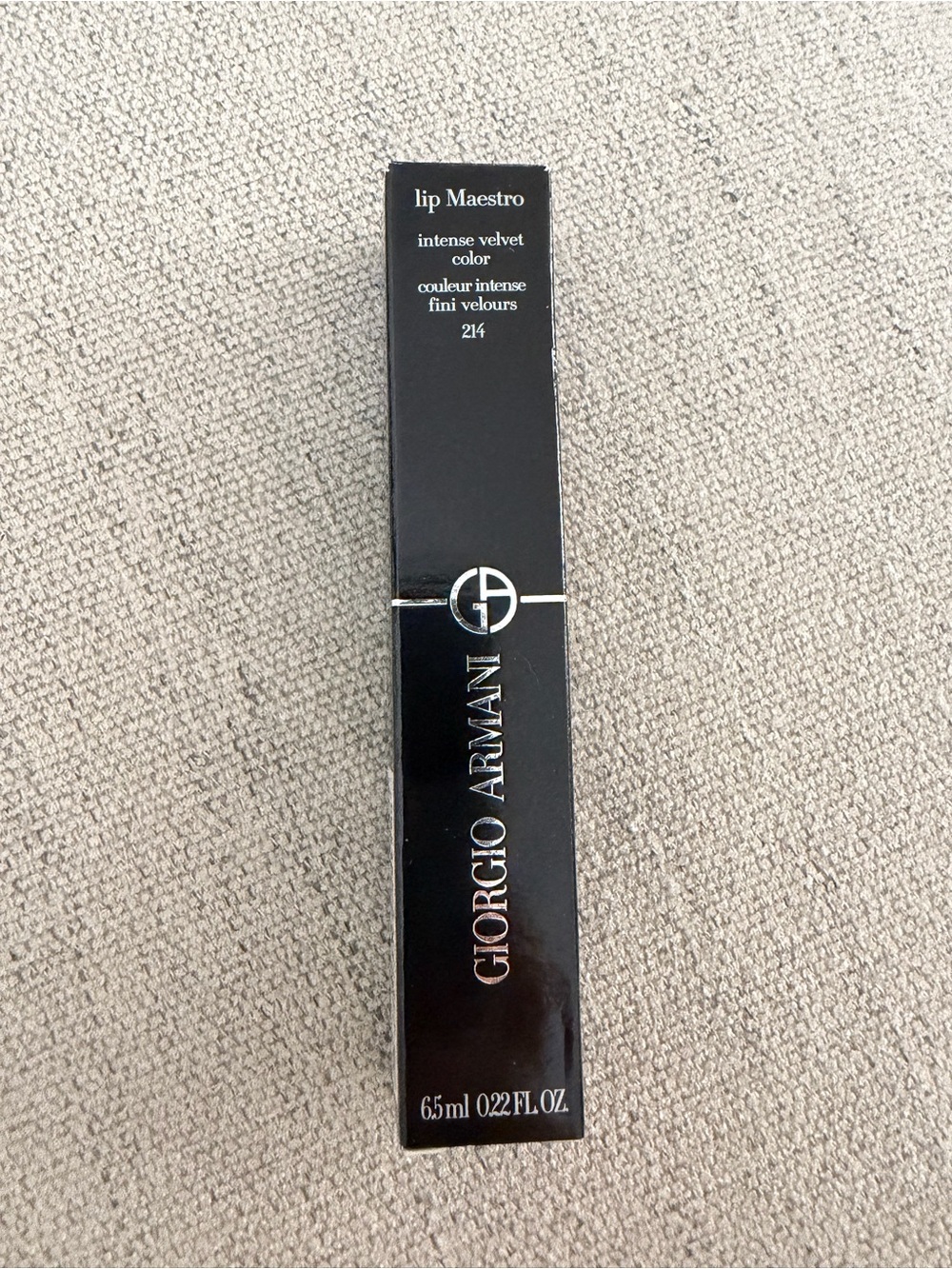 NEW & UNOPENED Giorgio Armani Lip Maestro in Ambra (214)